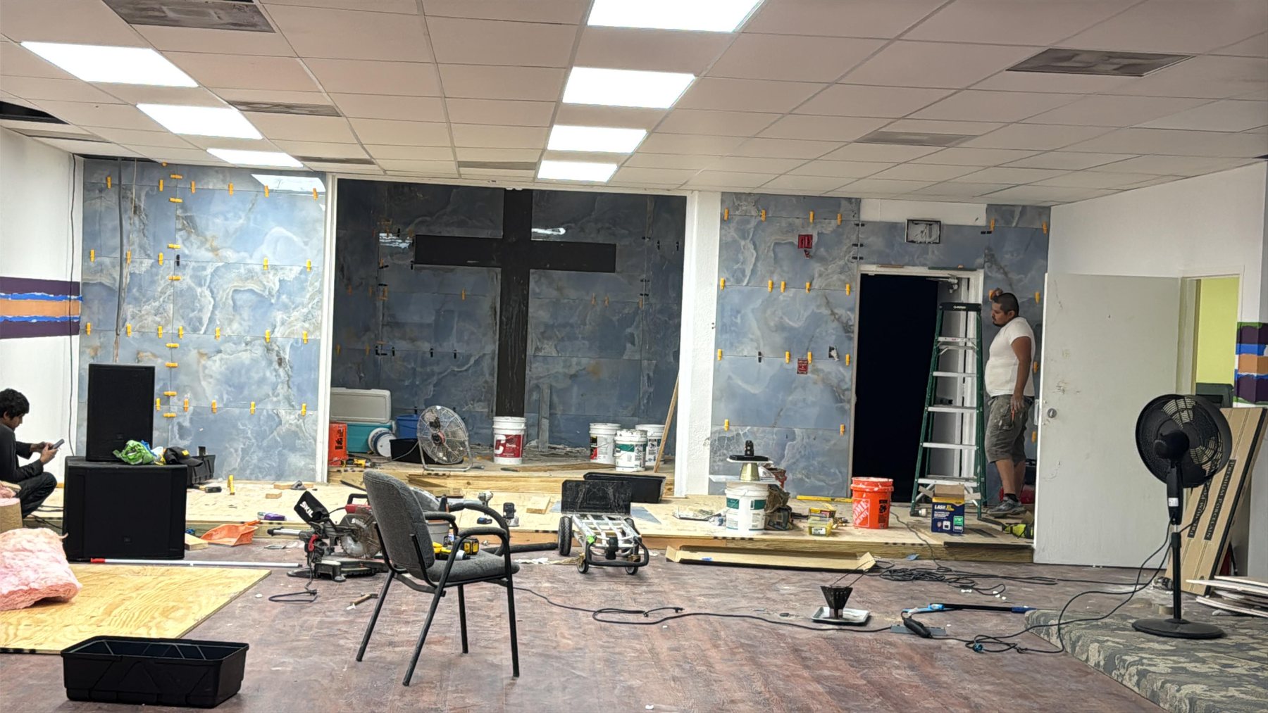 The Dominion Parish church construction and transformation photo 4